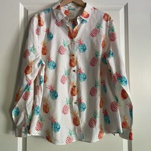 Chicos No Iron Button Front Women’s Top